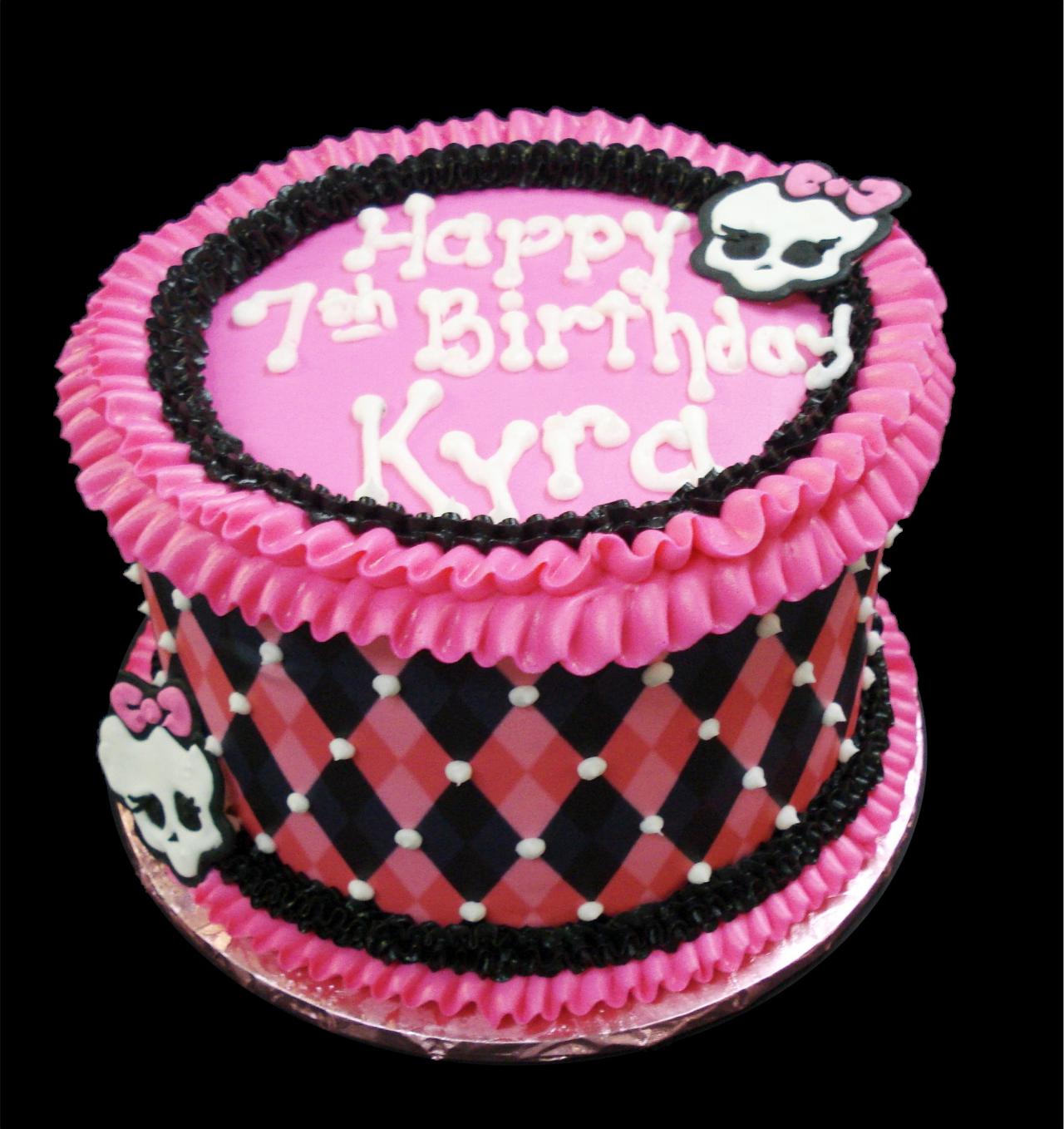 6 Photos of Round Birthday Cakes For Girls