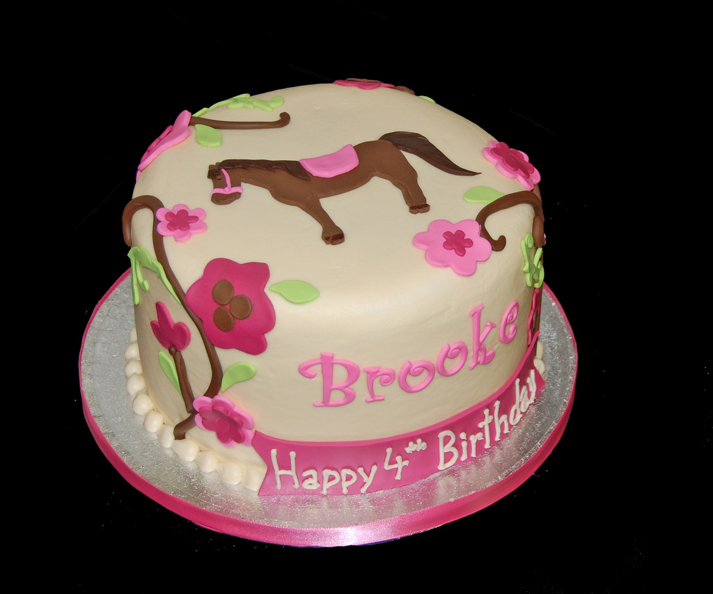 Girls Horse Birthday Cake