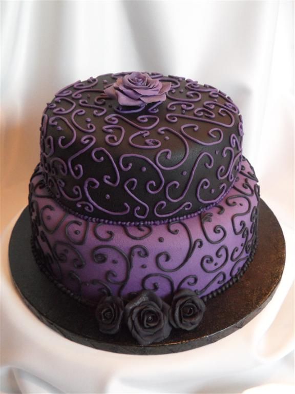 Gothic Happy Birthday Cake