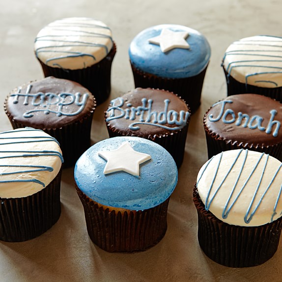 7 Photos of Personalized Birthday Cupcakes