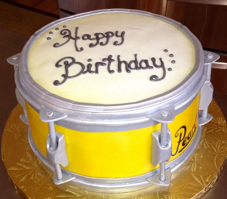 Happy Birthday Drum Cake