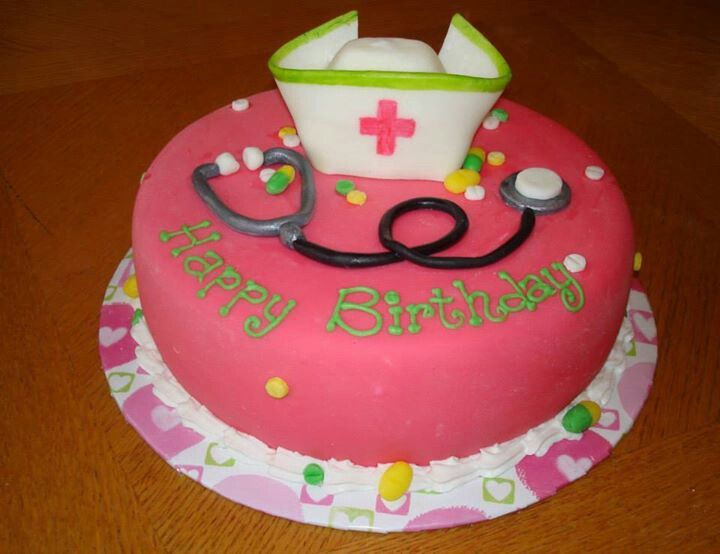 Happy Birthday Nurse Cake