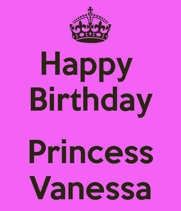 Happy Birthday Vanessa