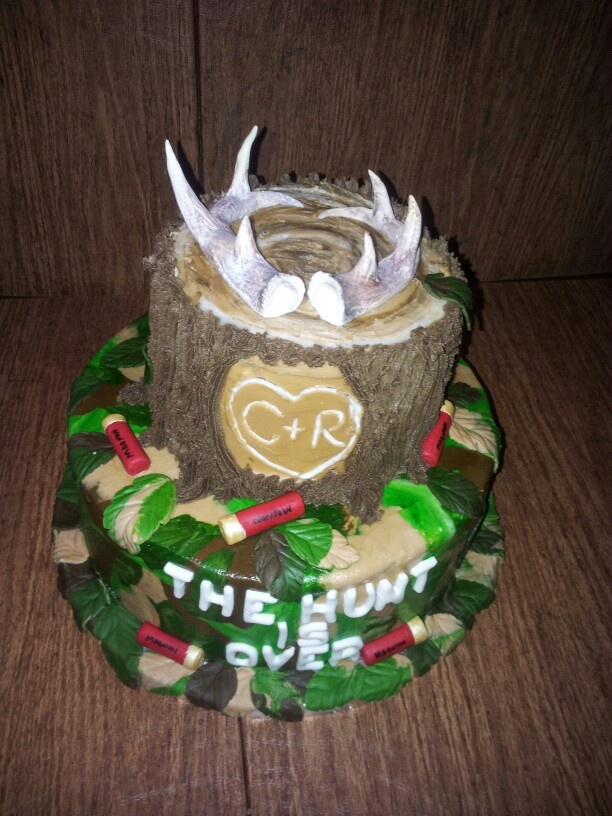 Hunting Themed Grooms Cake