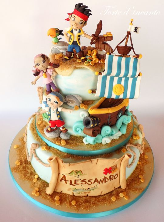 Jake and Neverland Pirates Birthday Cake