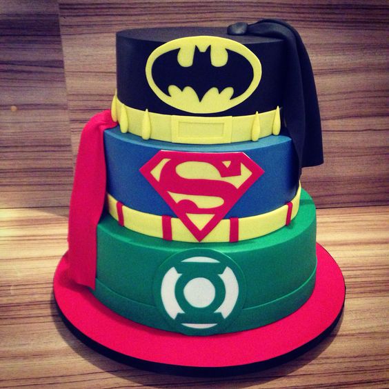 Justice League Birthday Cake