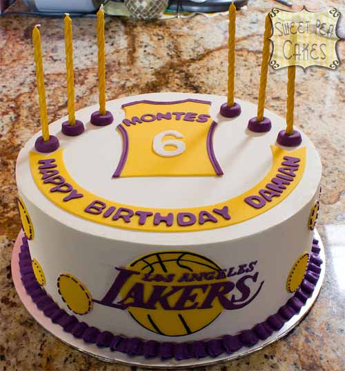 Lakers Birthday Cake