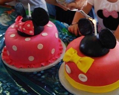 Mickey and Minnie Mouse 1st Birthday Cakes