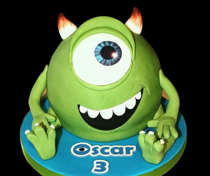 8 Photos of Mike Wazowski Birthday Cupcakes