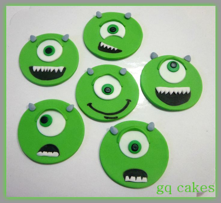 Mike Wazowski Cupcake Topper