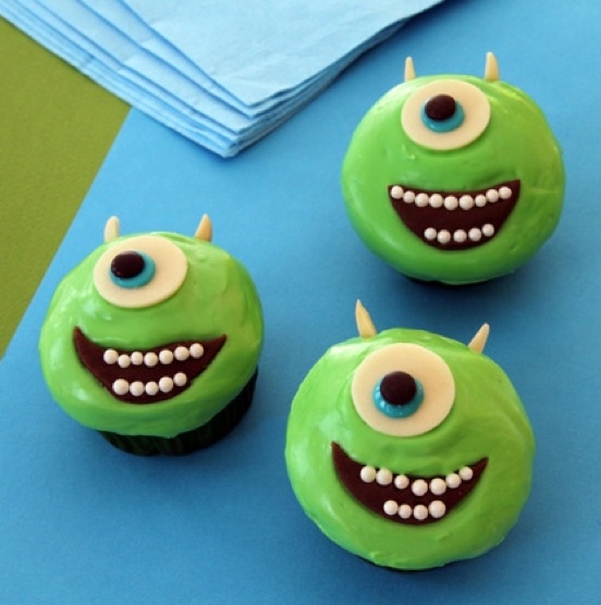 Mike Wazowski Cupcakes