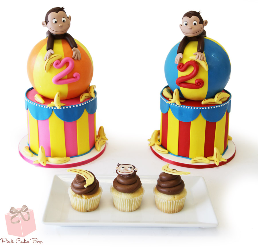 11 Photos of Circus Monkey Birthday Cakes For Boys