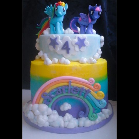 My Little Ponies Birthday Cake