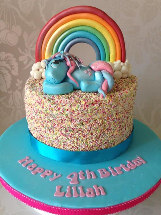 My Little Pony Cake Rainbow Sprinkles