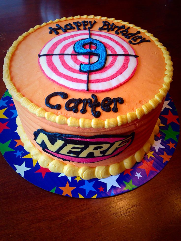 Nerf Gun Birthday Cake Ideas