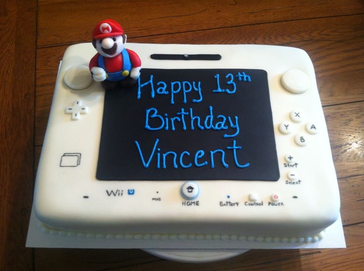 Nintendo Wii U Cake