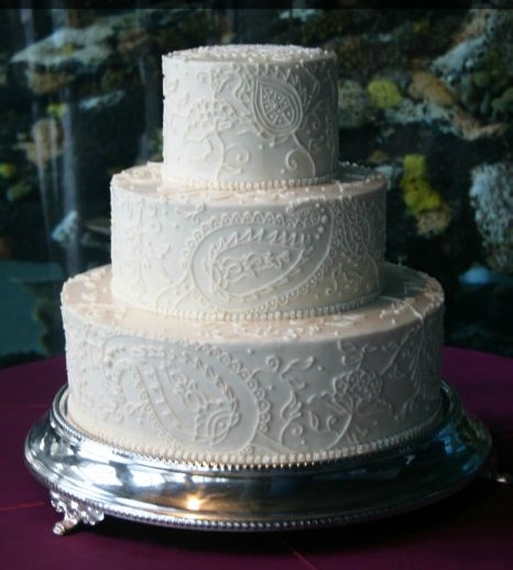 Paisley Wedding Cake