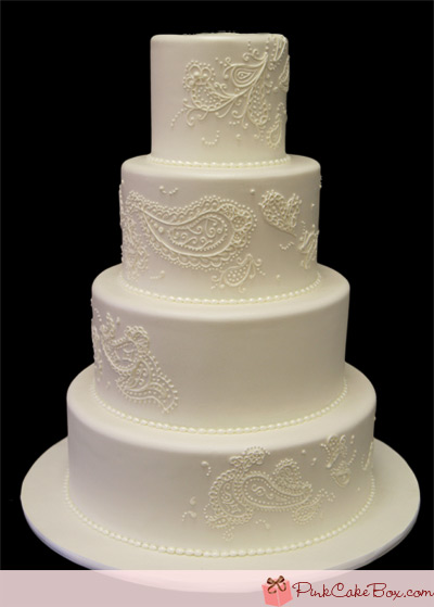 Paisley Wedding Cake