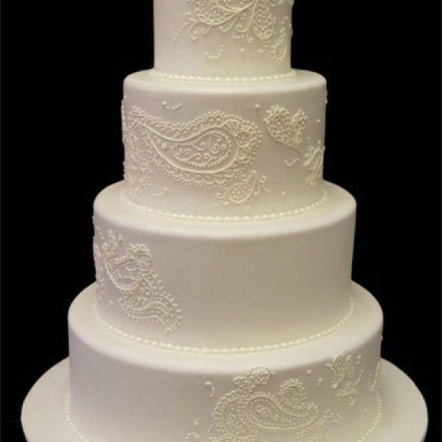 Paisley Wedding Cake