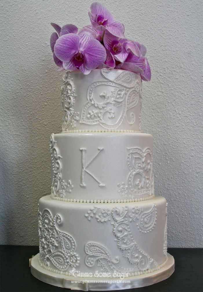 Paisley Wedding Cake