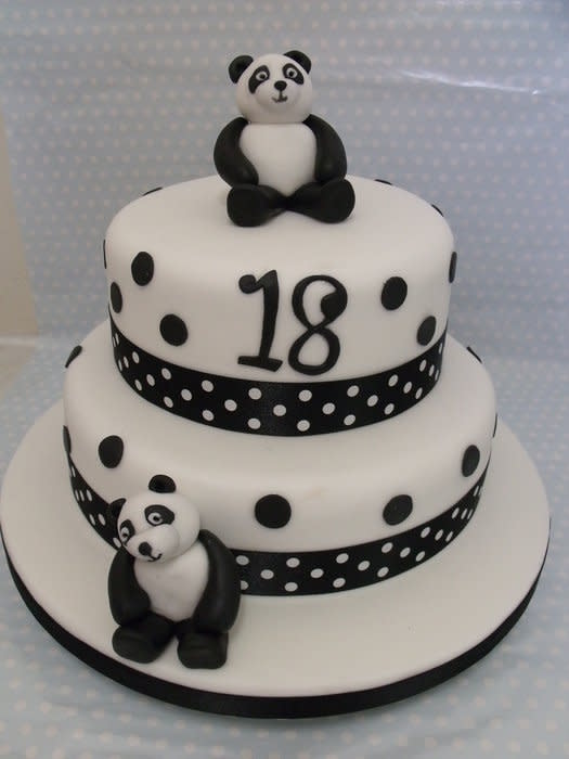 Panda Birthday Cake