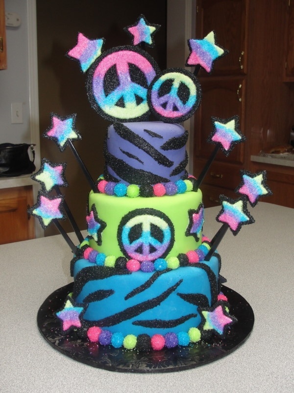 10 Photos of Peace Zebra Birthday Cakes