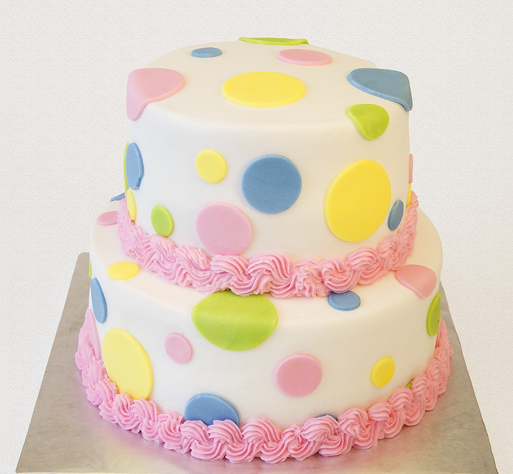 Polka Dot Birthday Cake