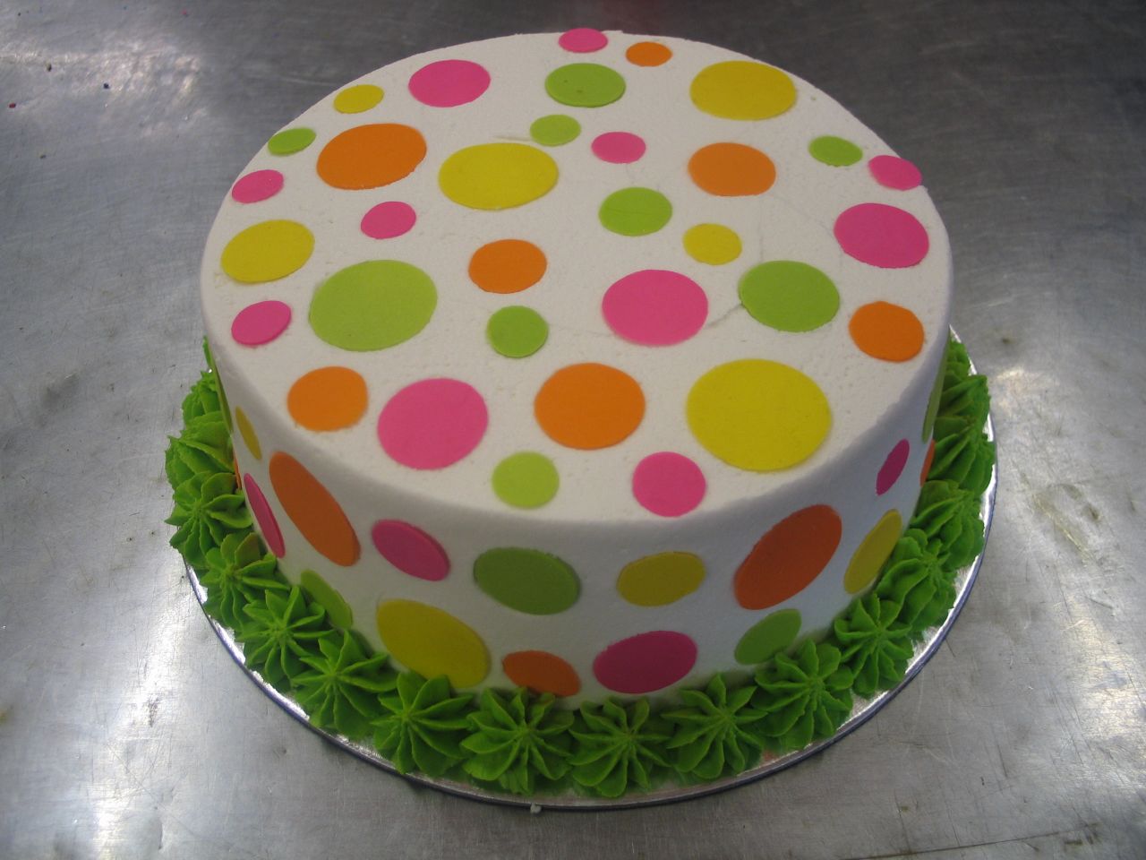 Polka Dot Birthday Cake