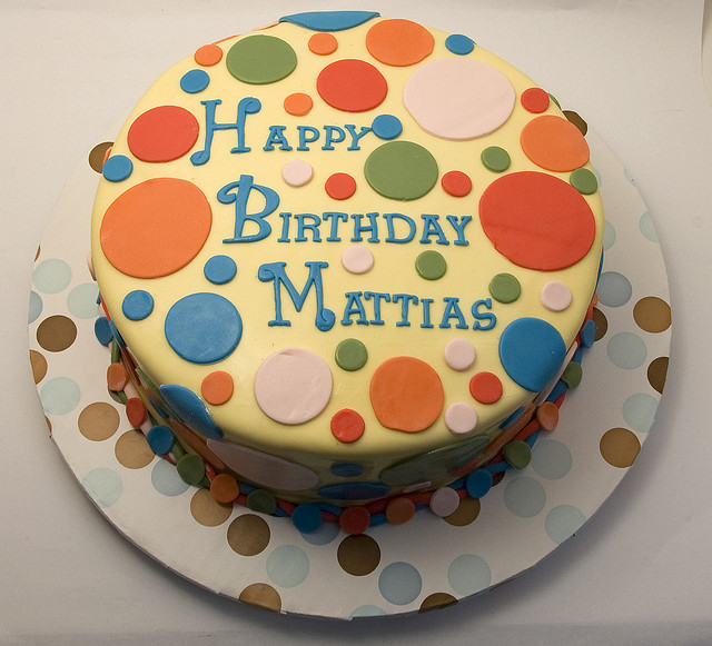 Polka Dot Birthday Cake