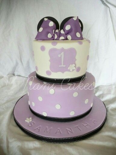 Purple Minnie Mouse Cake