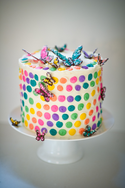 9 Photos of Rainbow Cakes Reasp Butterfly Birthday