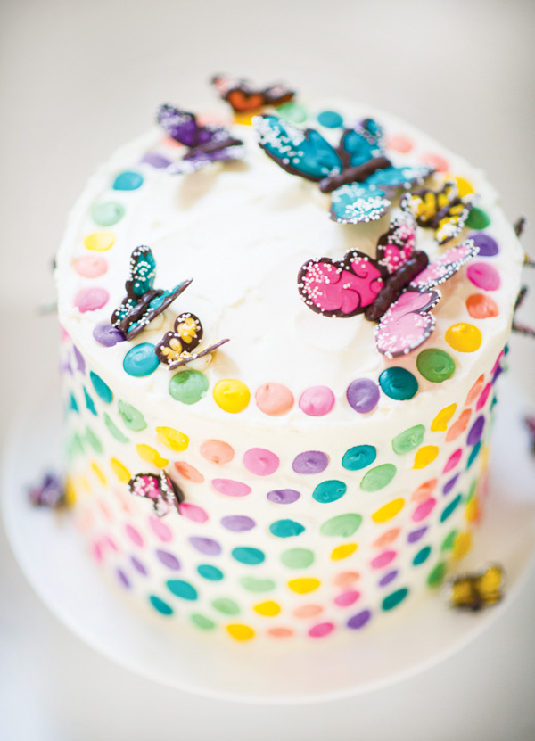 Rainbow Butterfly Cake