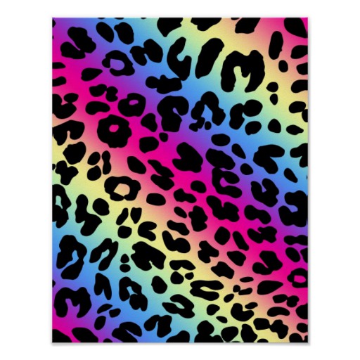 Rainbow Leopard Print