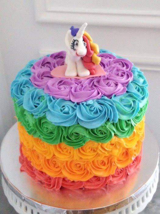 Rainbow Pony Birthday Cake