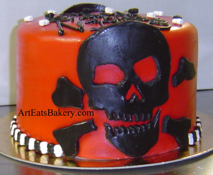 Red and Black Birthday Cake Designs