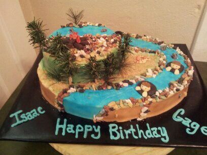 River Theme Birthday Cake