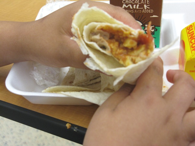 School Breakfast Burrito