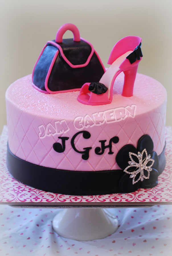 Shoe and Purse Birthday Cake