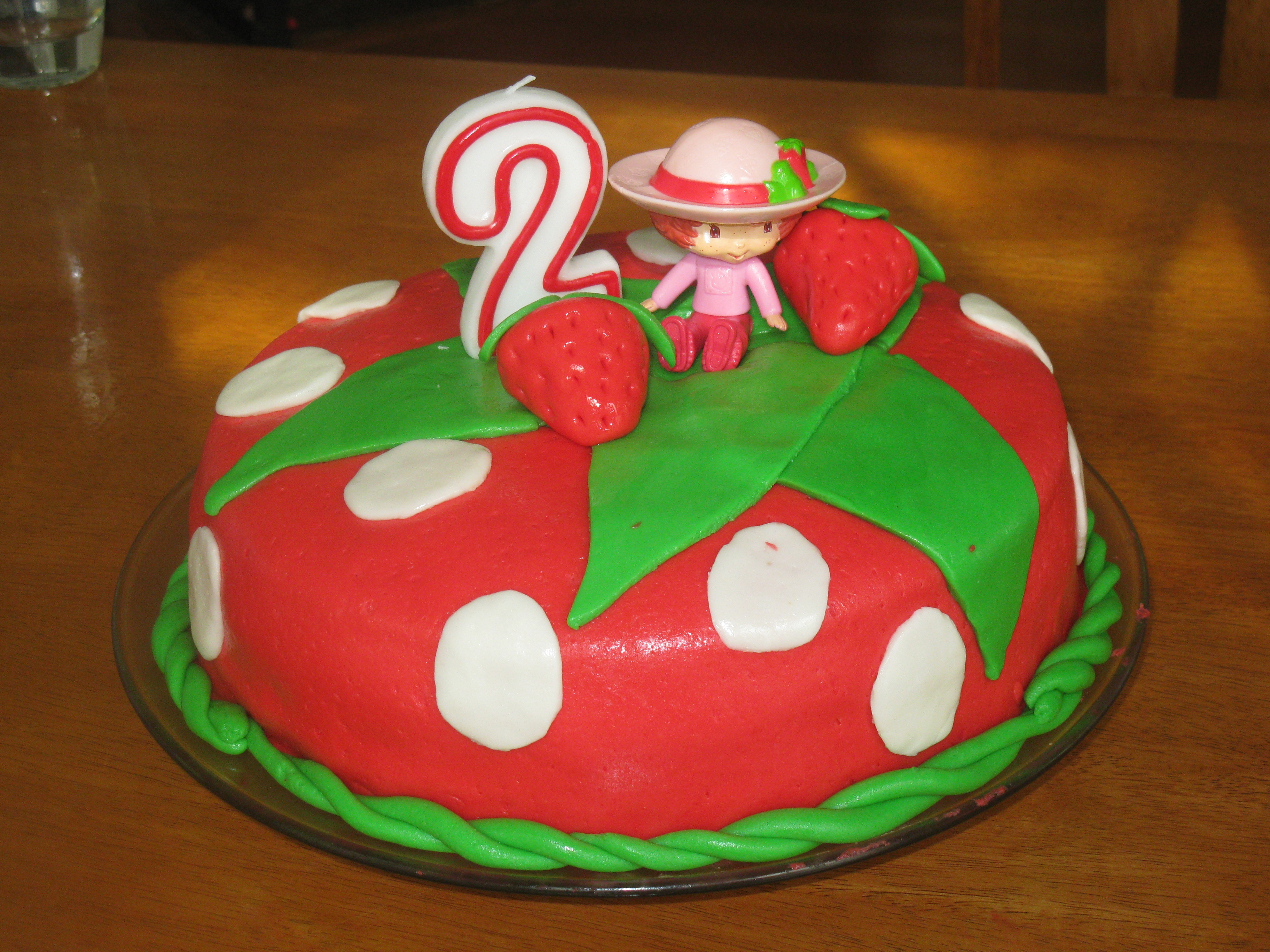 Strawberry Shortcake Birthday Cake