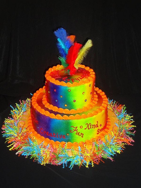 Tie Dye Birthday Cake