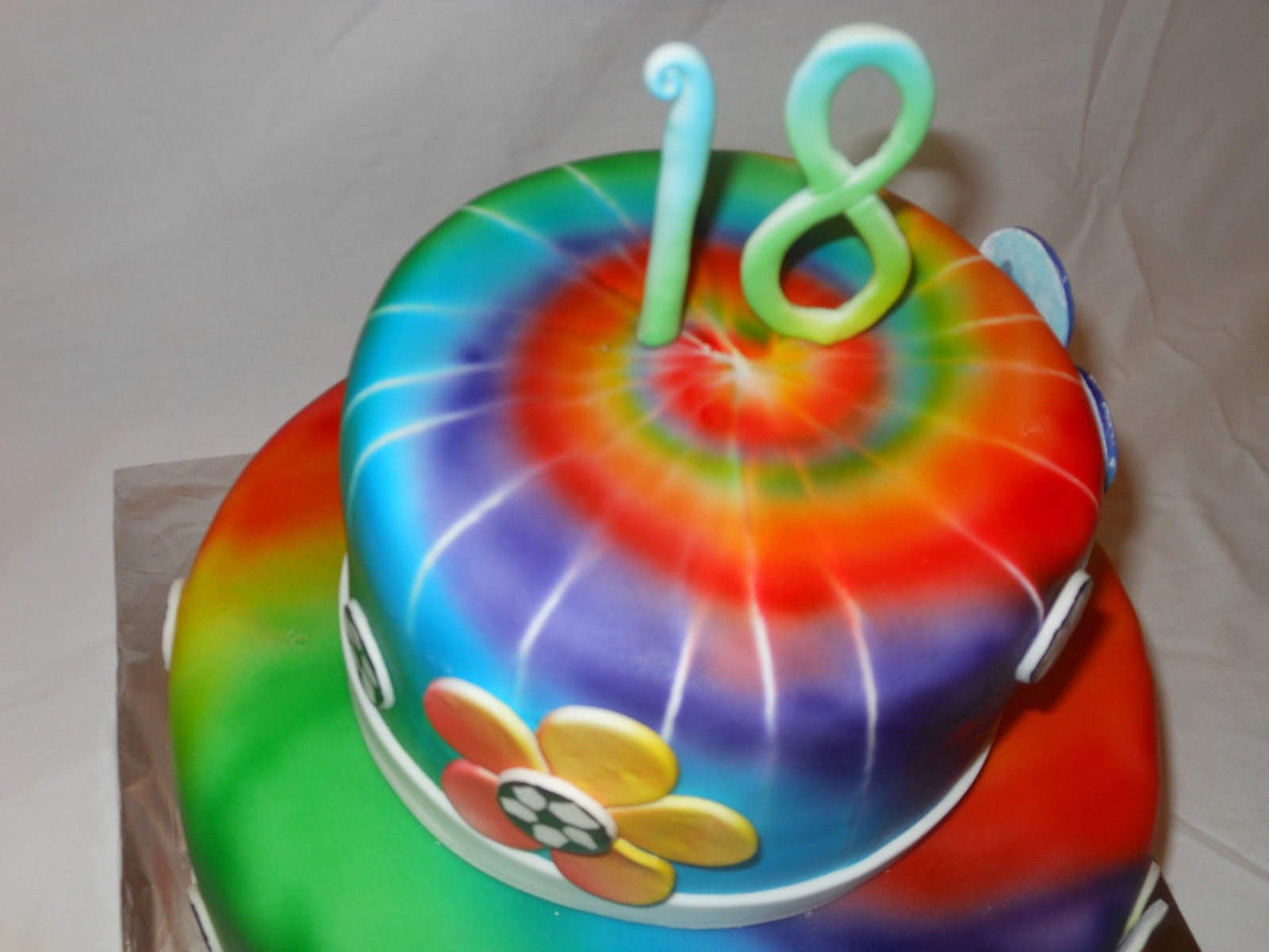 Tie Dye Birthday Cake