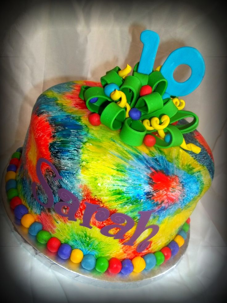 Tie Dye Cake