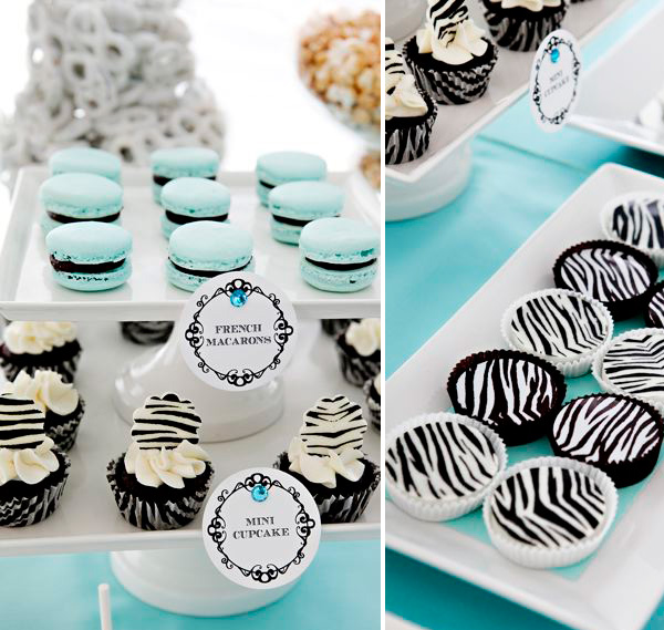 Tiffany Blue and Zebra Party Idea