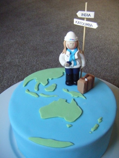 Travel Themed Birthday Cake