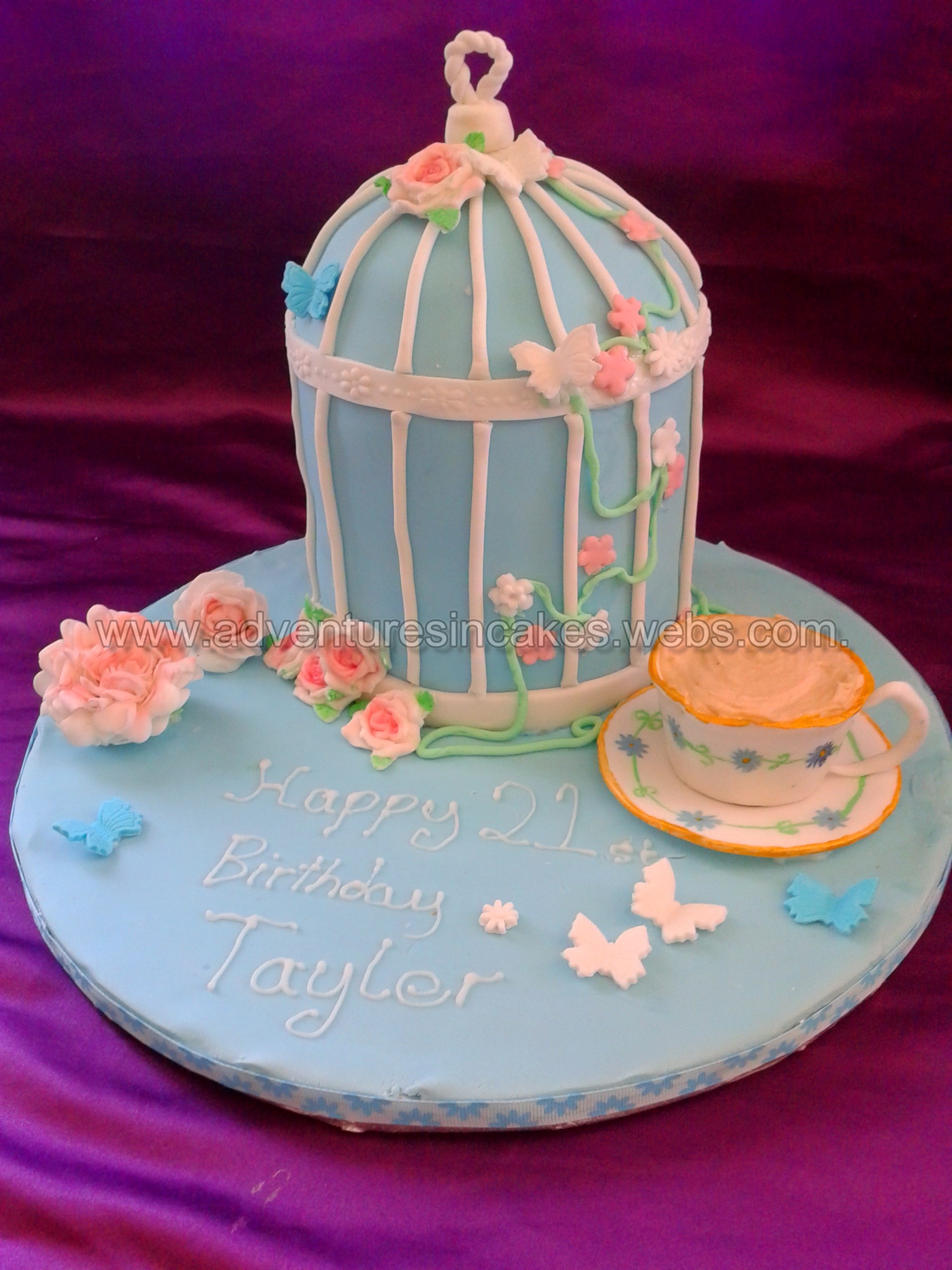 Vintage Birthday Cake