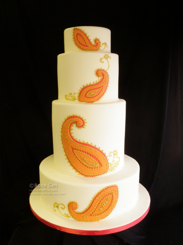 Wedding Cake Design Paisley