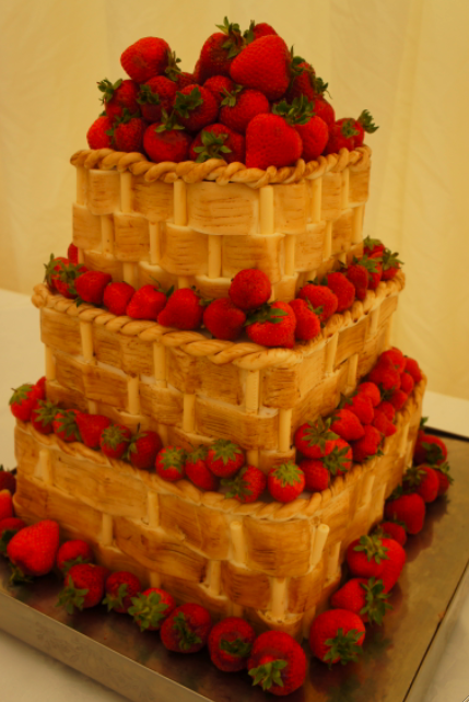 Wedding Cake with Strawberry