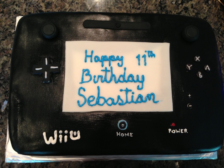 Wii U Birthday Cake