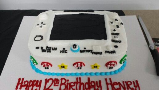 Wii U Birthday Cake