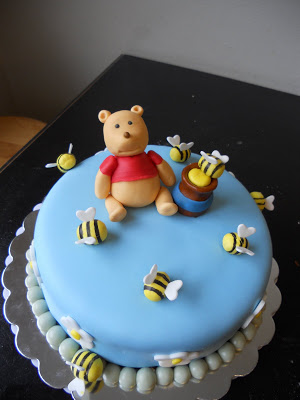 Winnie the Pooh First Birthday Cake